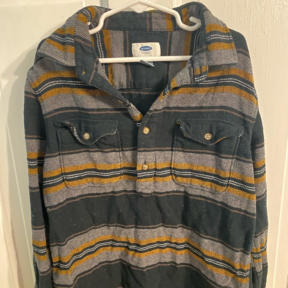 Boys half button shirt